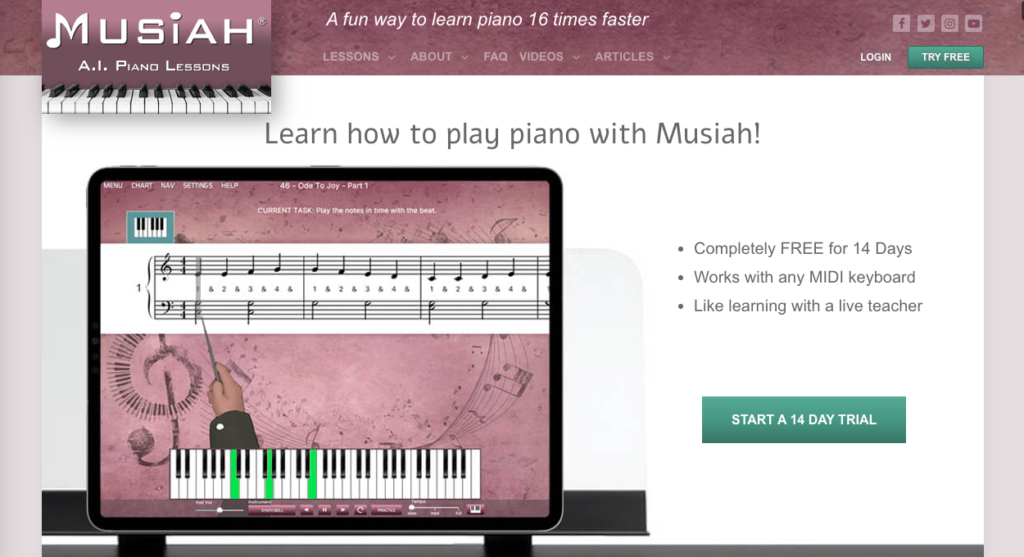 how to learn piano online 